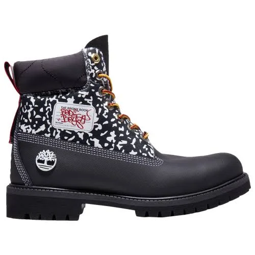 Timberland Mens 6x22 Premium Waterproof Boots - Black/Silizium Quadro/Red Size 09.5