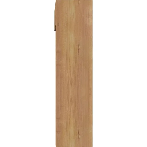 Ekena Millwork 1462341 5 1/2x22W x 22x22D x 22x22H Funston Block Smooth Bracket w/ Offset Brace, Western Red Cedar