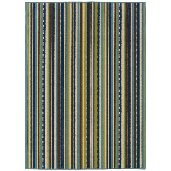 Oriental Weavers Caspian 1004X Blue Area Rug 5&3x22 x 7&6x22
