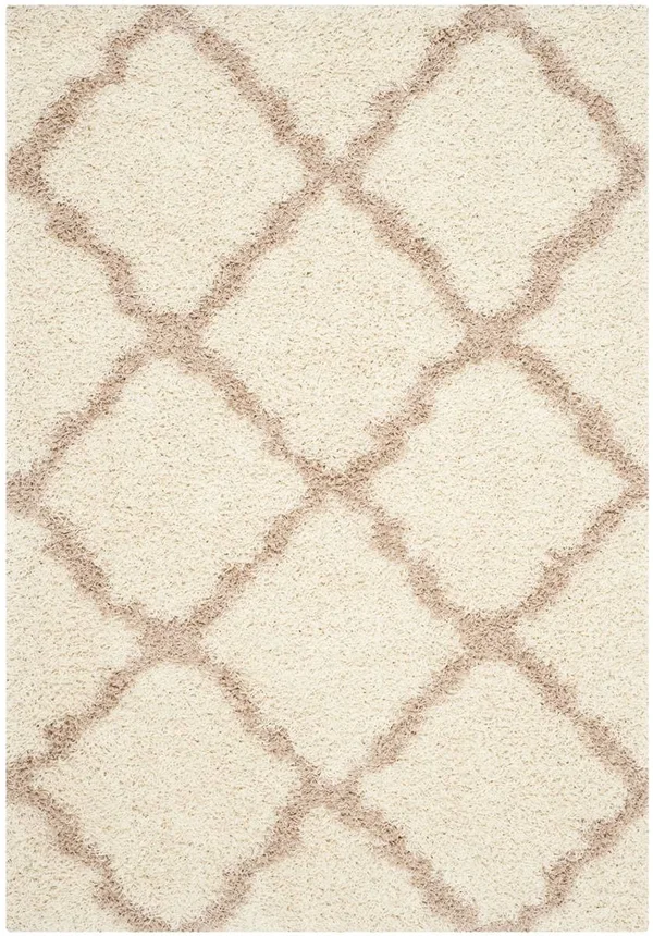 Safavieh Dallas Shag Ivory & Beige Area Rug; 6& x 9&