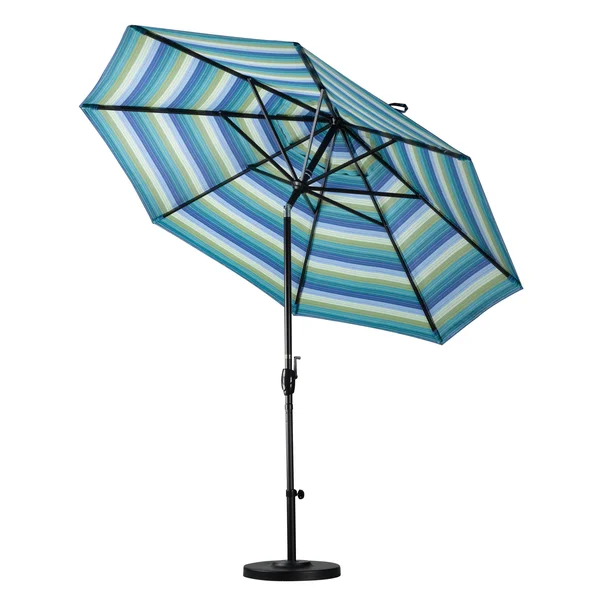 California Umbrella 7.5& Aluminum Market Umbrella Push Tilt Bronze/Pacifica/Capri GSPT758117-SA26