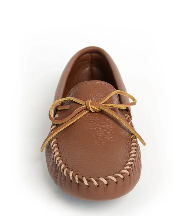 Minnetonka Double Deerskin Softsole 7 Men's Natural