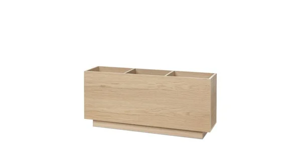 Light Oak Sofa Storage Console, Article Solae Modern Furniture