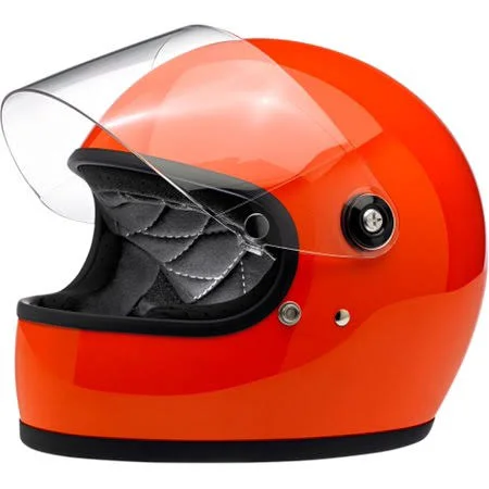Biltwell Gringo S Motorcycle Helmet Hazard Orange - Size: Xs (XS)