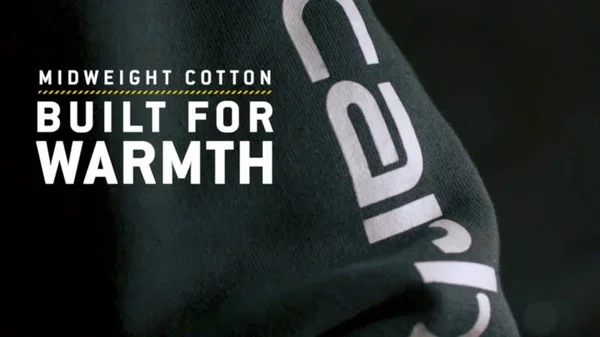 Carhartt Midweight Hooded Logo Sweatshirt - Leaf Green Heather, 4XL Regular