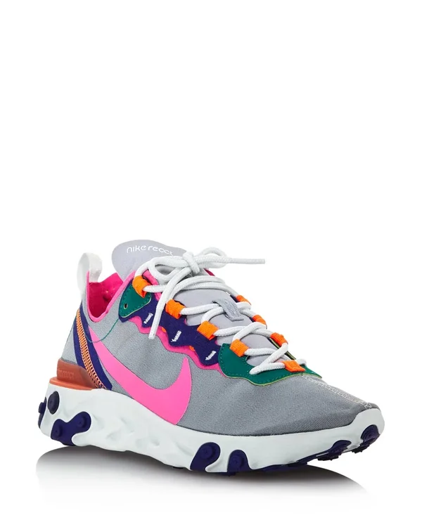 Women's Nike React Element 55 Shoes - Size: 10.0, Pink