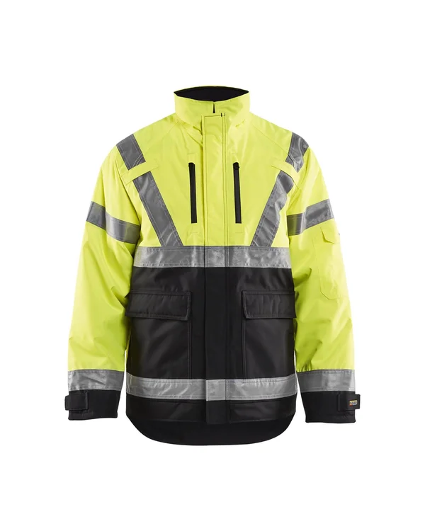 Blaklader Hi-Vis Winter Jacket Xxlt Yellow, Black