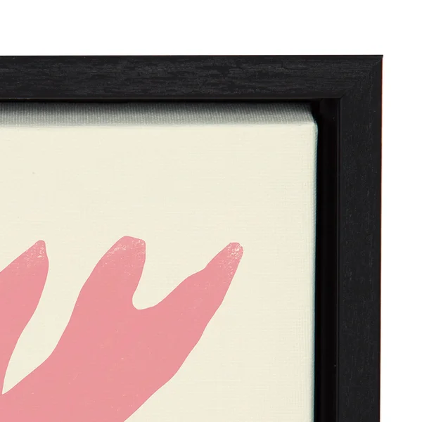 Kate and Laurel Sylvie for You Framed Canvas Wall Art by Marcello Velho - 18x24 Natural, Abstract Wall Decor