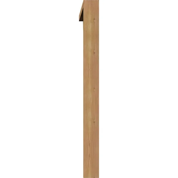 Ekena Millwork 1461933 3 1/2x22W x 40x22D x 40x22H Balboa Block Smooth Bracket w/ Offset Brace, Western Red Cedar