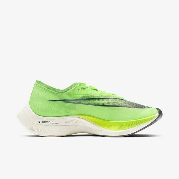 Nike Mens ZoomX Vaporfly Next% Racing Flats - Electric Green/Black/Guava Ice, Size 9.0