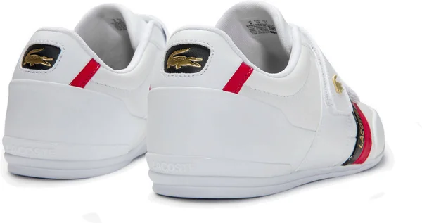 Lacoste Misano Strap 0120 1 Men's Shoes White/Red : 9 M
