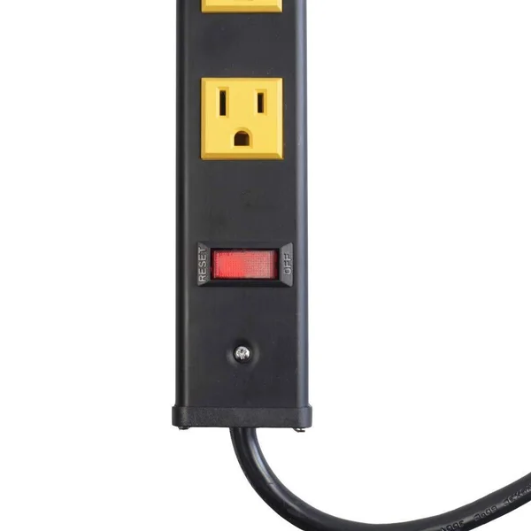 12 Outlets Heavy Duty Metal Socket Power Strip, OviiTech 6-Foot Long Extension Cord with Circuit Breaker. Mounting Brackets Inclu