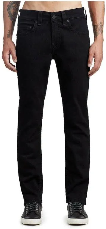 True Religion Geno Slim Jean 32 Inseam Jeans - Black - Straight Jeans