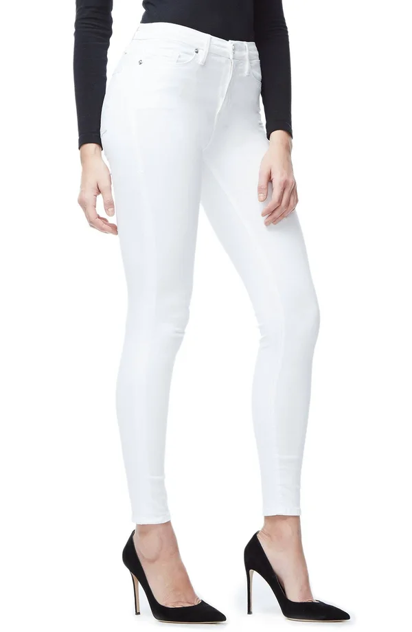 Women's Good American Good Legs High Rise Skinny Jeans, Size 15 - White