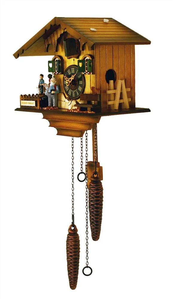 River City Clocks 12 Melody Quartz Cuckoo Clock with Heidis Chalet