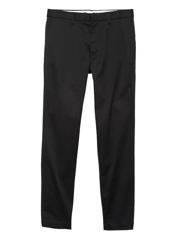 Banana Republic Men's Mason Athletic Tapered Rapid Movement Chino Pant Black Size 29W 32L