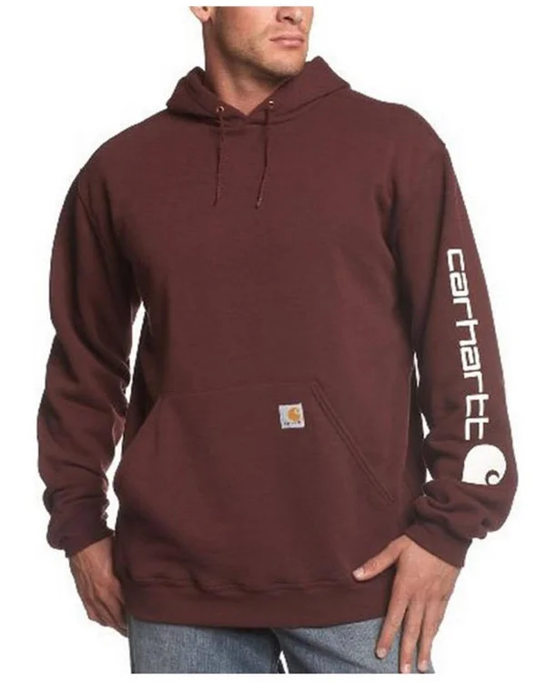 Carhartt Loose Fit Midweight Logo Sleeve Graphic Sweatshirt, Port