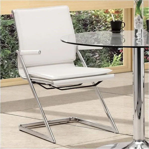 Brika Home Plus Conference Guest Chair in White - BR-370326