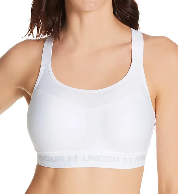 Under Armour Women's Armour High Crossback Sports Bra - White - 32c