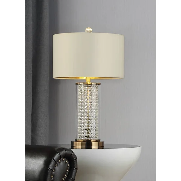 Ore International 28.75x22 in Pluviam Crystal Table Lamp