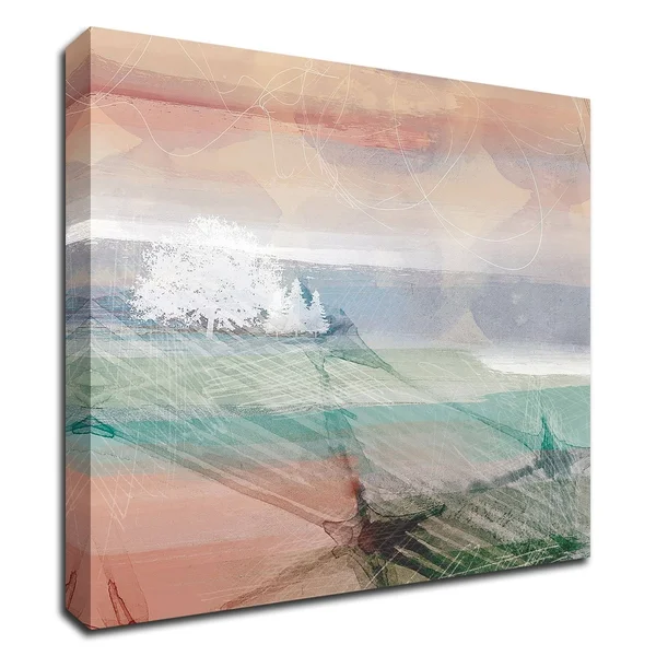 Tangletown Fine Art 16x22 x 16x22 Crimson Sunset NO. 1 by Louis Duncan-He Print on Canvas
