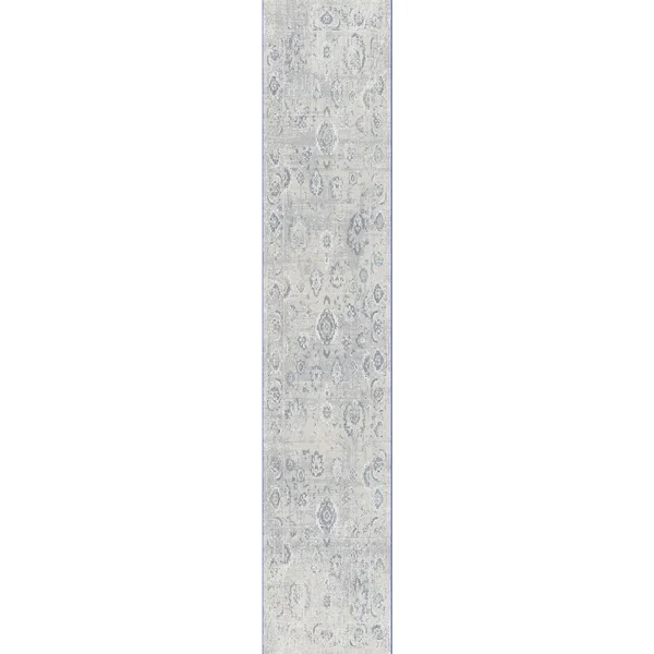 Dynamic Rugs Castilla 3530 7&10x22 x 10&10x22 Ivory - Grey Area Rug