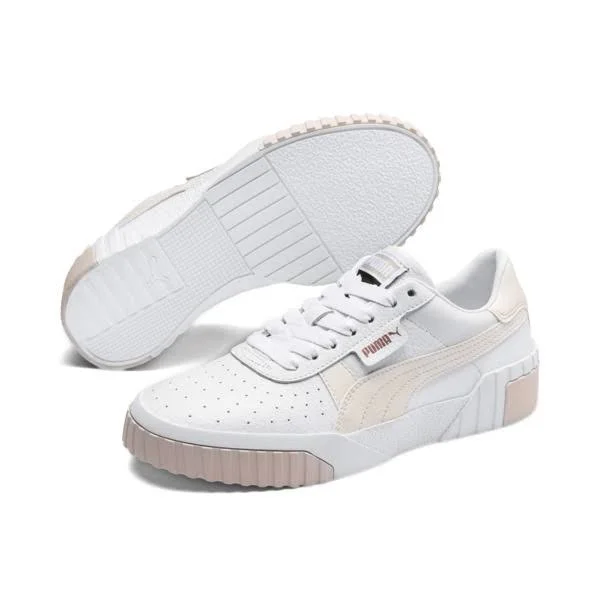 Puma Cali White/Rosewater Women's Shoes, White/Pink, Size: 7
