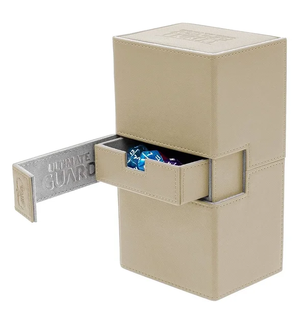 Ultimate Guard - Twin Flip&n&Tray Deck Case - XenoSkin Standard 200+ Sand