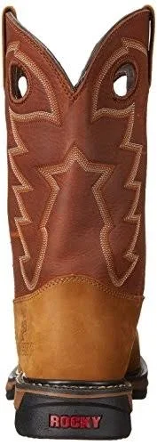 Rocky Men's 11 Western Saddle Original Ride Steel Toe Rkyw041 - Size: 7, Brown