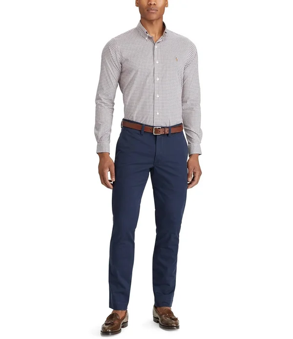 Polo Ralph Lauren Men's Straight-Fit Stretch Chino Pants - Norfolk Grey