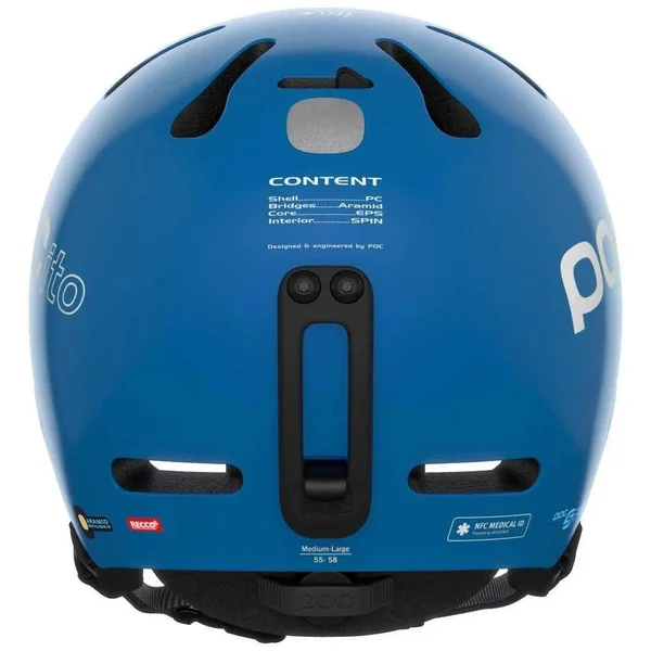 POC POCito Fornix Spin Helmet - Kids& Fluorescent Blue, M/L