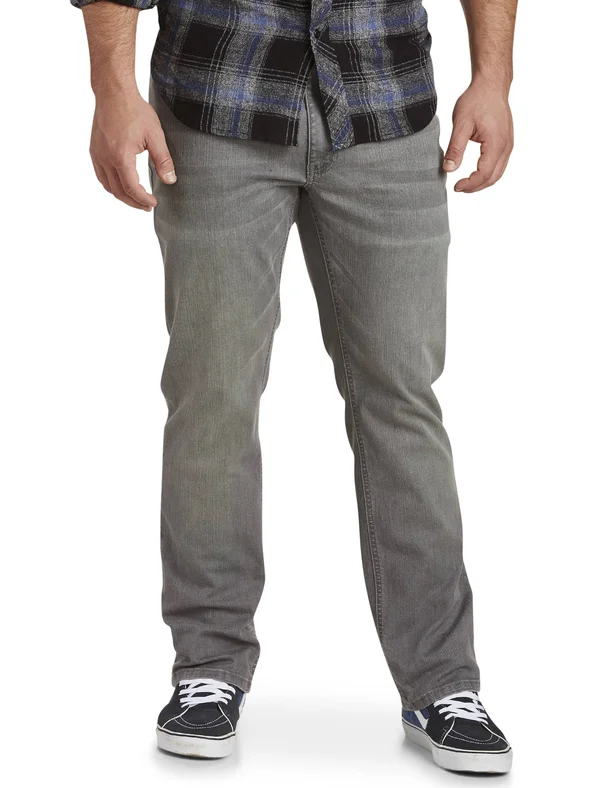 Big & Tall True Nation Athletic-Fit Jeans - Grey - Size 46 x 28 - Men's