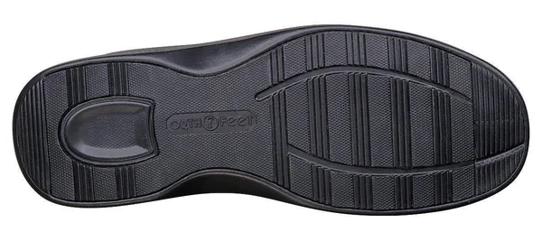Men's OrthoFeet Avery Island Black Leather 8 XW