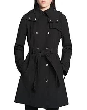 Calvin Klein Women's Soft Shell Double Breasted Trench Coat