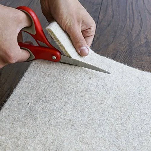 Rug Pad USA, 1/4x22 Thickness, 7& Round, Eco Plush Felt Rug Pads- Preserve Rug, P