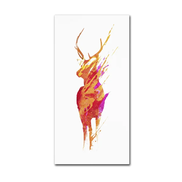 Trademark Fine Art 'On The Road Again' Canvas Art by Robert Farkas, Size: 16x32, Orange