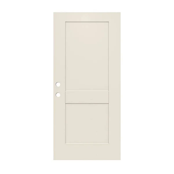 JELD-WEN 36 in. x 79 in. 2-Panel Craftsman Primed Steel Front Door Slab