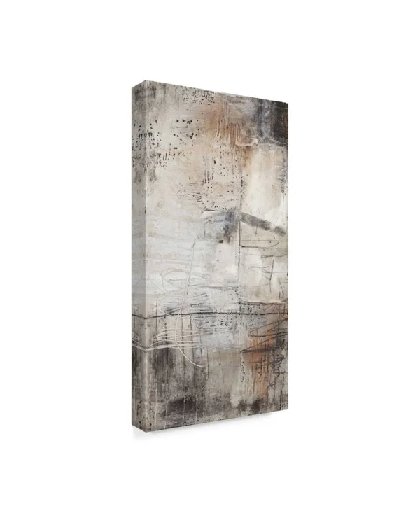 Trademark Fine Art &Black, White and Bronze I& Canvas Art by Jennifer Goldberger, Size: 16 x 32
