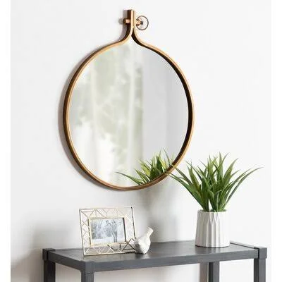 Kinley Accent Mirror Gracie Oaks Finish: Gold