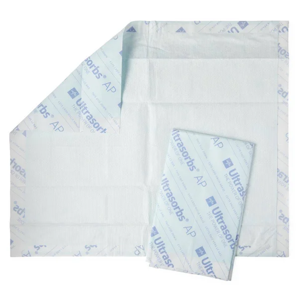 Medline ULTRASORB1824 Ultrasorbs AP Underpads, White, 24x22 x 18x22