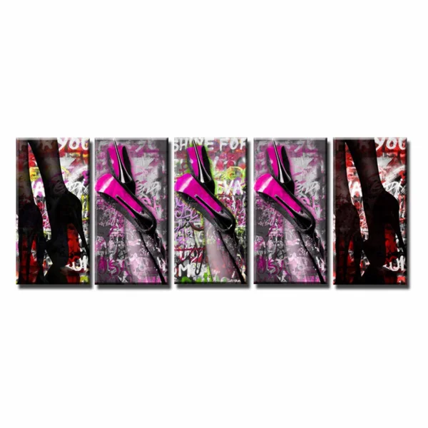 Ready2HangArt &Urban Fashion II& 5-Pc Canvas Art Set (5) 12x22 W x 30x22 H