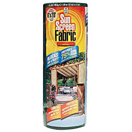 Easy Gardener 75020p 6x20 Blk Sun SCR Fabric - Size: One Size