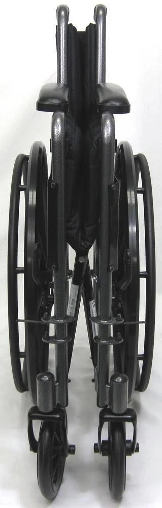 Karman LT-800T 18 inch Seat 34 lbs. Lightweight Steel Wheelchair with Fixed Armrest