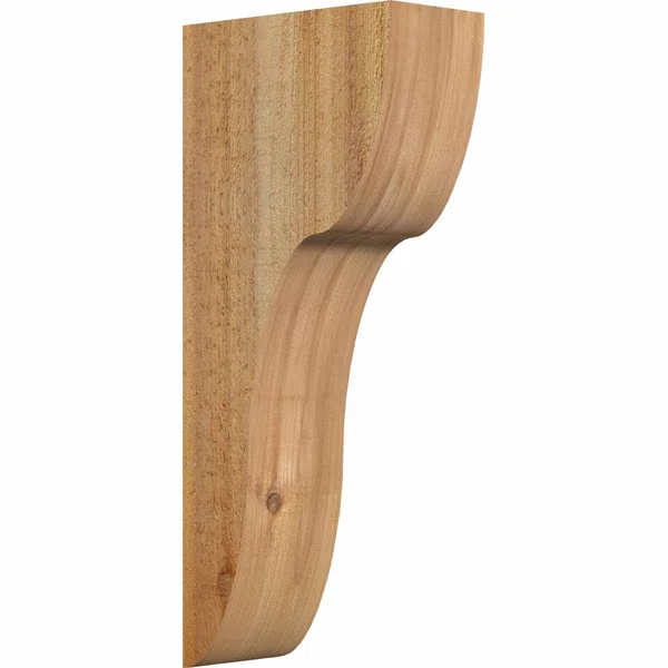 6x22W x 12x22D x 28x22H Carmel Rough Sawn Corbel - Western Red Cedar