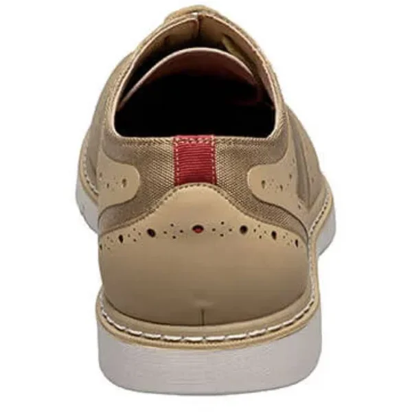 Stacy Adams Men's Summit Wingtip Oxford Shoe Khaki 8.5