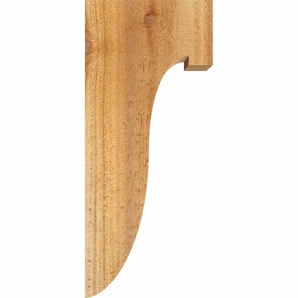 Ekena Millwork COR06X08X20DEL00RWR 6x22W x 8x22D x 20x22H Del Monte Rough Sawn Corbel - Western Red Cedar