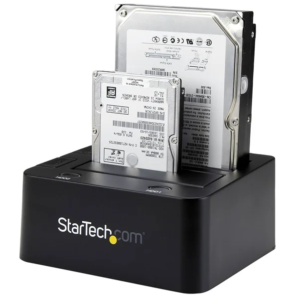 StarTech.com Dual Bay SATA HDD Docking Station - for 2 x 2.5 - 3.5x22 SATA SSD, HDD - Hot Swap - Hard Drive Docking Station - S