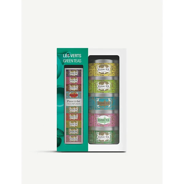 Kusmi Tea Green Teas and Infuser Gift Set - Green