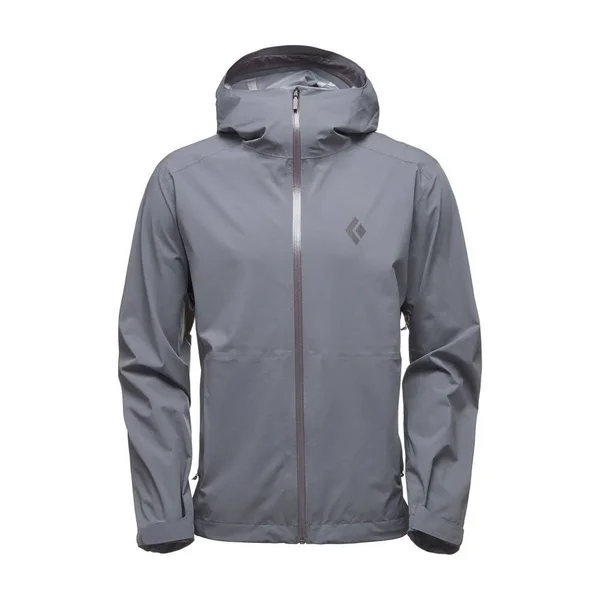 Black Diamond Stormline Stretch Rain Shell Jacket - Ash, M