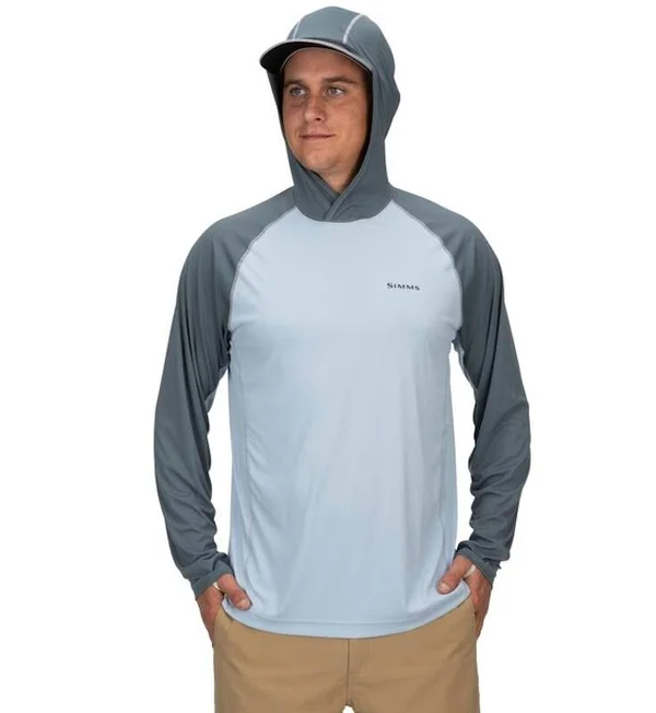 Simms Bugstopper Solarflex Hoody - Steel Blue, L